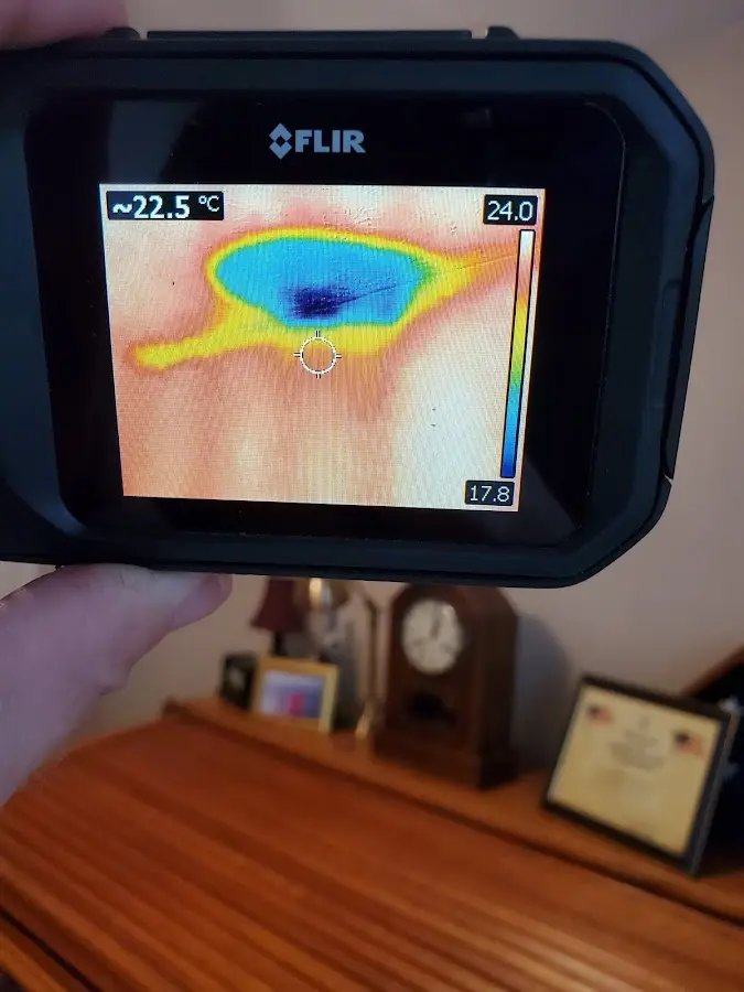 Thermal imaging inspection for water damage in Berwick