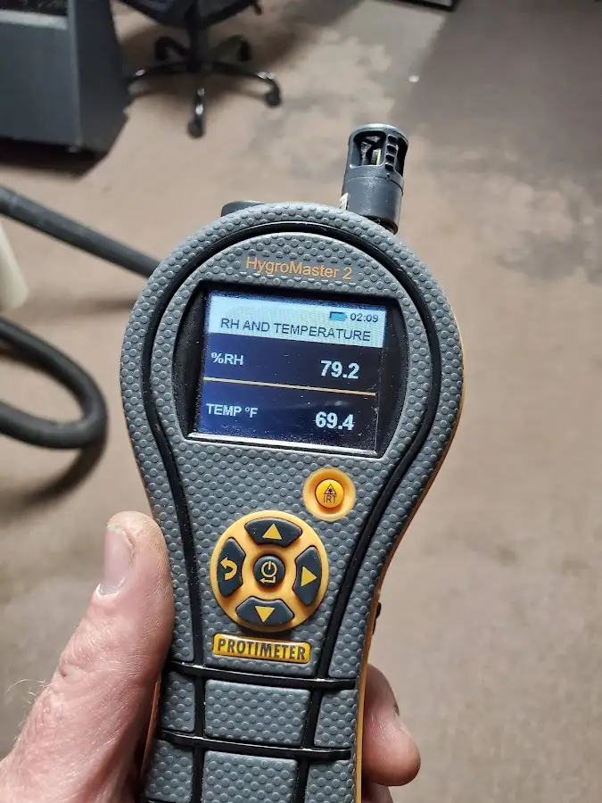 Moisture meter humidity assessment for Fire & Smoke Damage Restoration in Berwick