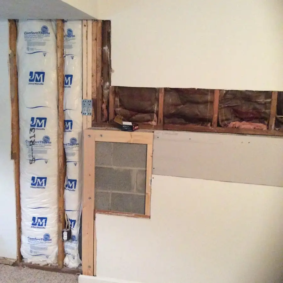 Wall insulation replacement during Structural Drying in Berwick